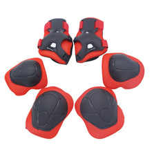 Load image into Gallery viewer, LOCLE 6pcs/Set Adjustable Roller Skating Elbow Wrist Pad For Kids Safety Protection Skating Cycling Outdoor Sports Gear Guard
