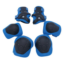 Load image into Gallery viewer, LOCLE 6pcs/Set Adjustable Roller Skating Elbow Wrist Pad For Kids Safety Protection Skating Cycling Outdoor Sports Gear Guard