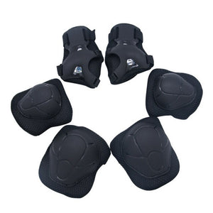LOCLE 6pcs/Set Adjustable Roller Skating Elbow Wrist Pad For Kids Safety Protection Skating Cycling Outdoor Sports Gear Guard