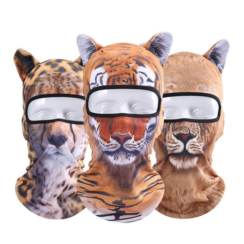 Outdoor Sports Gear 3D Animal Shaped Hood Sunscreen Sports Hood Mask Windproof Dustproof Riding Mask