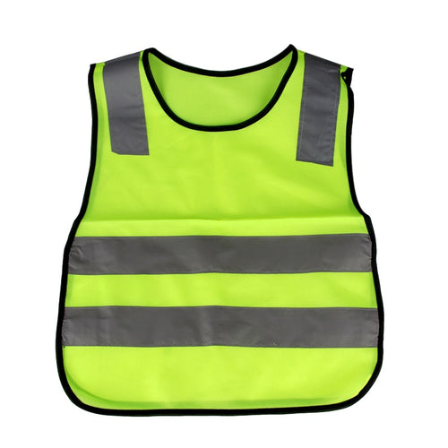 Kids Safety Cycling Vest Outdoor Sports Gear Safety Elastic Visibility Reflective Sleeveless Jacket for Night Running