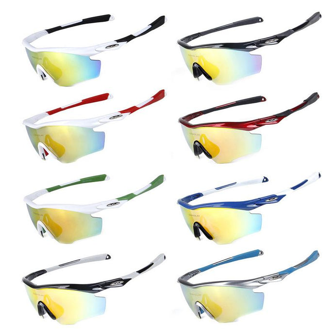 Riding Polarized Sunglasses Anti-UV Shortsighted Lenses Holding Glasses Goggles Fishing Sports Gear 5PCS Lenses