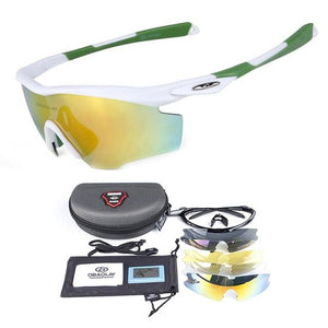 Riding Polarized Sunglasses Anti-UV Shortsighted Lenses Holding Glasses Goggles Fishing Sports Gear 5PCS Lenses