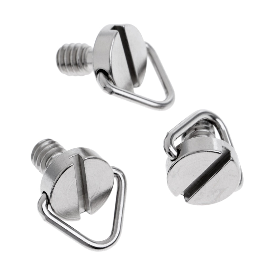 MagiDeal 3pcs Stainless Steel Replacment Scuba Diving Camera Base Tray Screw Adaptors Snorkeling Water Sports Gear Replacement