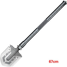 Load image into Gallery viewer, Tactical folding shovel 58 HRC military folding shovel lifter mounted shovel for fishing outdoor emergency camping gear