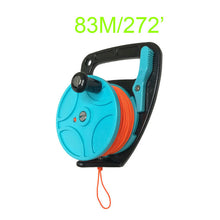 Load image into Gallery viewer, 150 272FT Scuba Diving Reel Spool Finger Line Retractable Reels With handle Stopper for Snorkeling Underwater Water Sports Gear